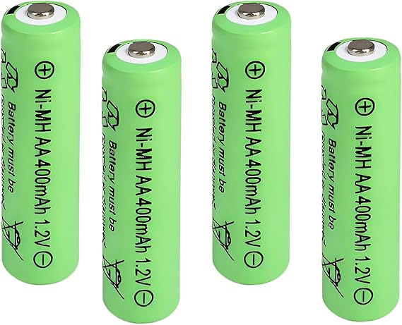 4 Pack AA 400mAh 1.2v NiMh Rechargeable Solar Light Batteries