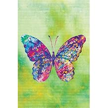 Tree-Free Greetings - All Occasion Cards - Artful Designs - 12 Greeting Cards + White Envelopes - Made in USA - 100% Recycled Paper - 4 x 6 - Vibrant Butterfly (FS56699)