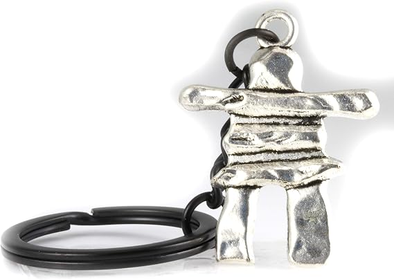 Inukshuk Charm Keychain
