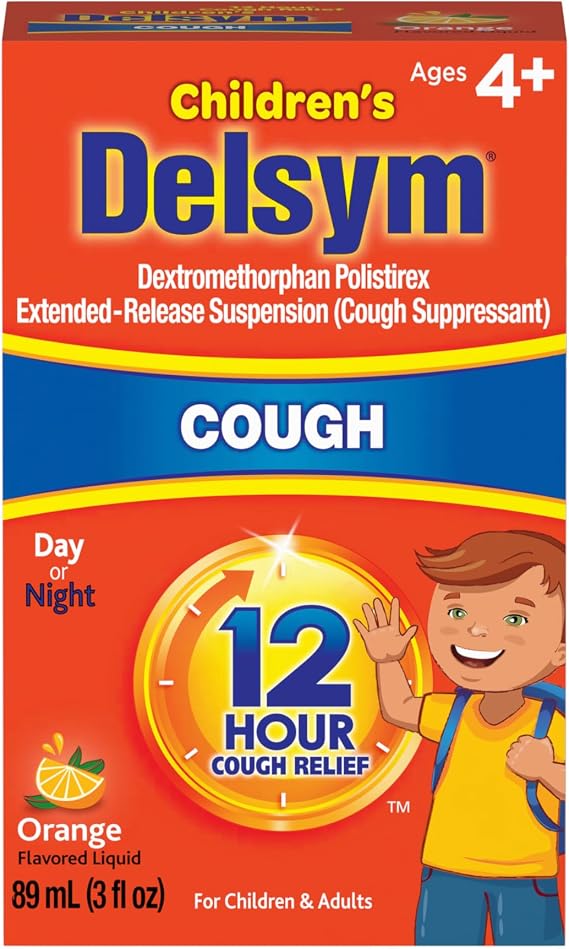 Delsym Childrens Liquid - Orange 123 oz. wDosage Cup