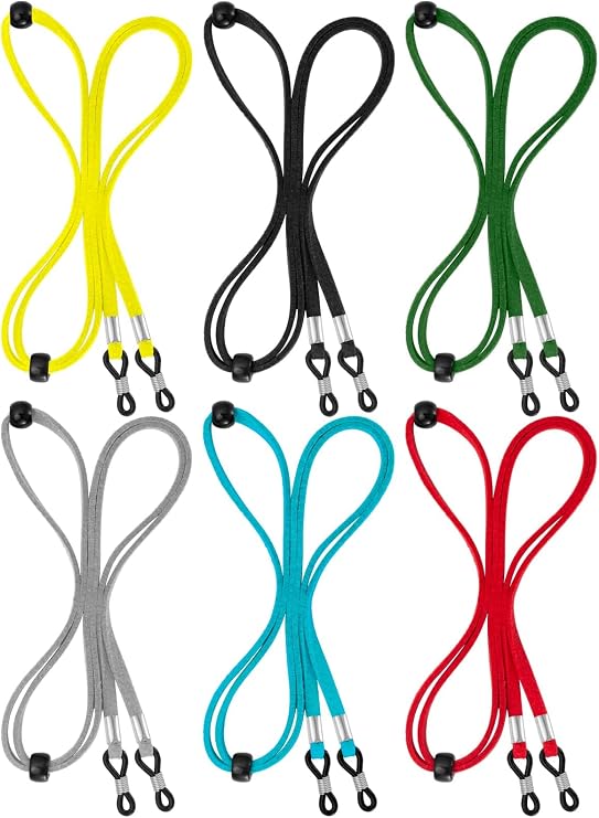 BILIONE 6 Pcs Glasses Strap Holders around Neck for Women, Men, Kids