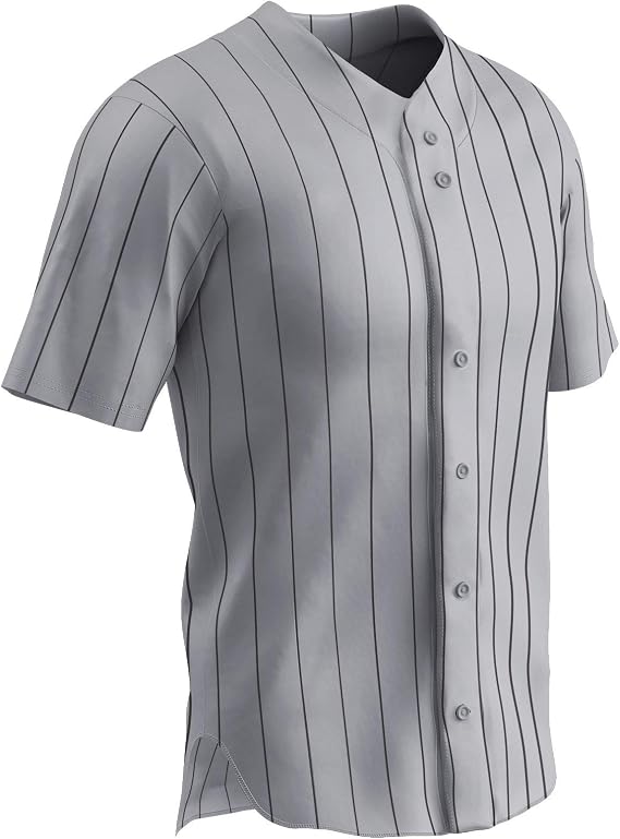 Champro Unisex-Adult Ace Button Front Baseball Jersey