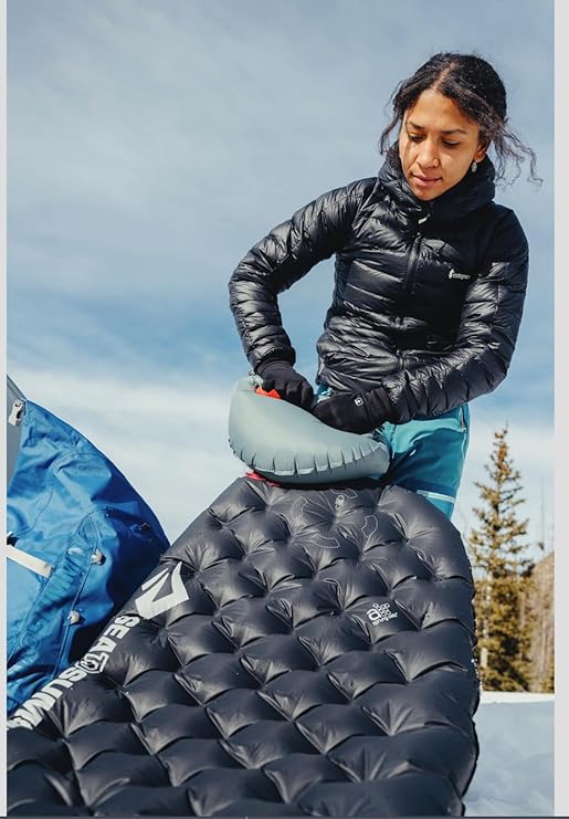 SEATO SUMMIT Ether Light XT Extreme R Inflatable Mat,Black (Black)