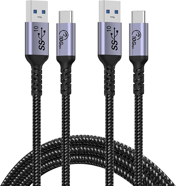 Android Automatic USB C Cable 2 Meters, SUMPK USB 10Gbps Data Transfer Line | USB A to USB C Cord for Car Play, Car Charger, Compatible with iPhone 16/15, Samsung Galaxy