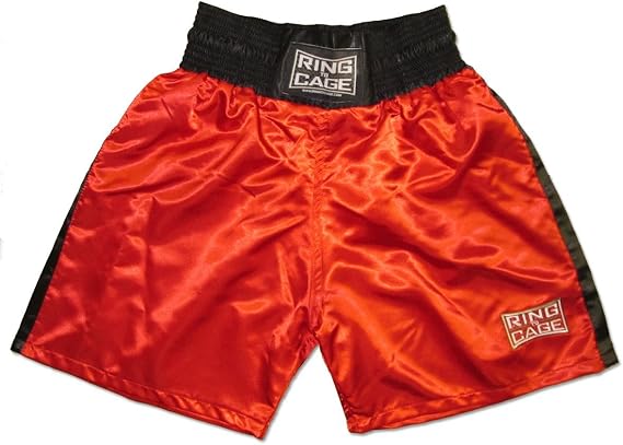 Traditional Boxing Trunks, Blue or Red Color. Kids and Adult Sizes