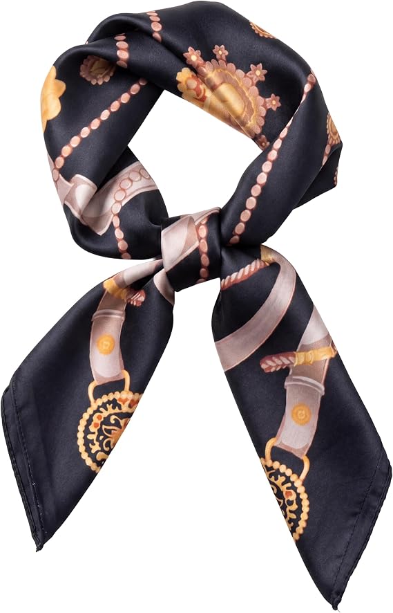 RIIQIICHY Women Head Hair Scarf Like Satin Silk Scarf Sleeping Hair Wrapping Night 27.5"