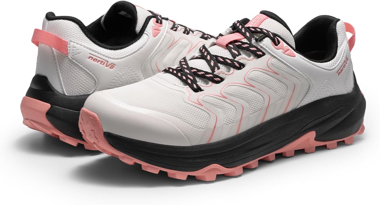 NORTIV 8 Women's Hiking Shoes Lightweight Walking Sneakers | Outdoor Work Camping Tennis Workout Cross Training With Lightweight Comfort And Arch Support Echo