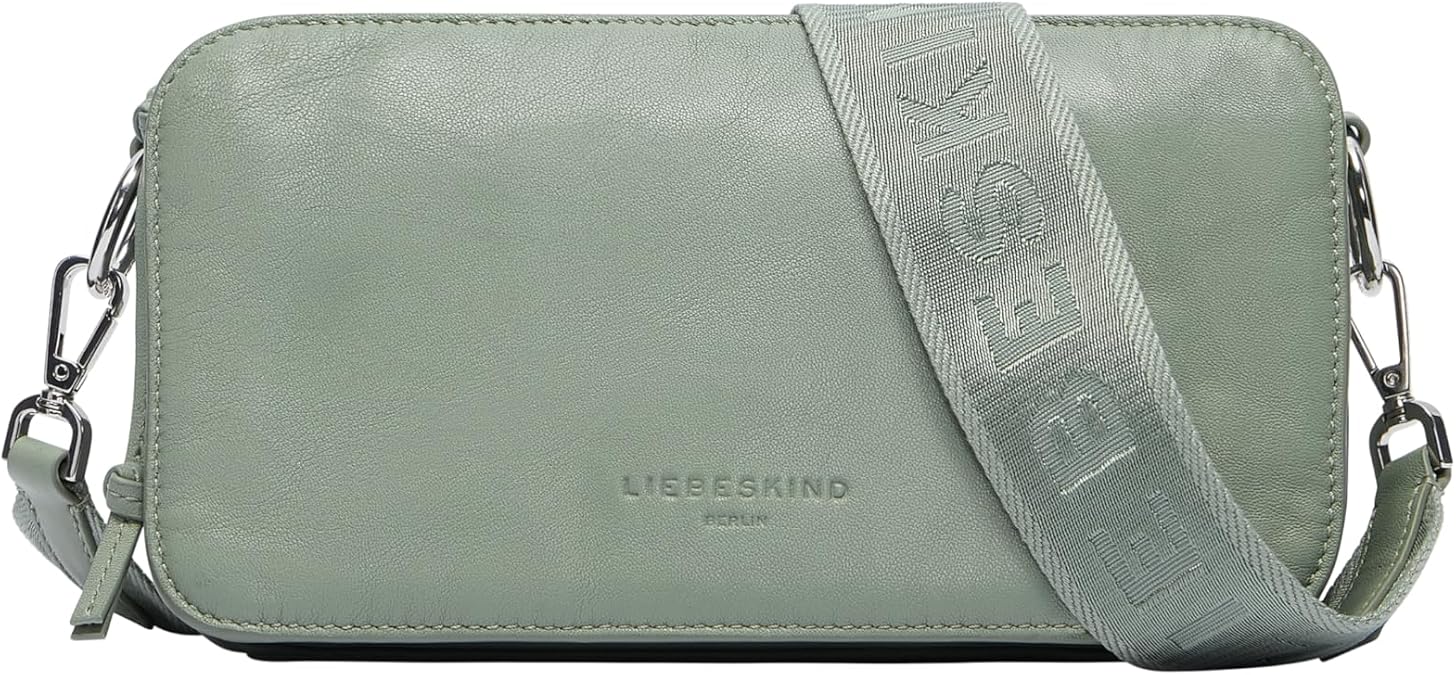 LIEBESKIND Berlin Clarice M Shoulder Bag - Leather Shoulder Bag with Adjustable Shoulder Straps - Large Compartments with Zip and Button Closure