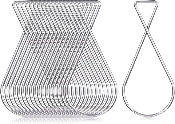 Ceiling Hooks 50 Pack - Rustproof Drop Ceiling Clips for Hanging Decor/Lights/Plants - Easy Install Grid Hooks for Home/Office/Wedding/Classroom - 10lb Capacity No Damage Hangers