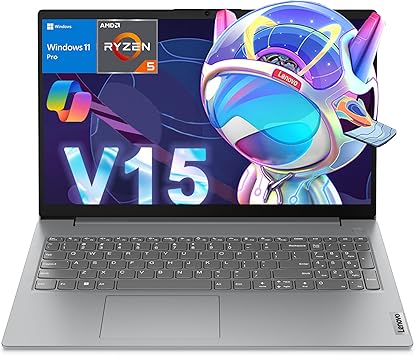 Lenovo Laptop Computer for Home, Student, Business (15.6" FHD, AMD Ryzen 5 7520U (> Intel i5-1235U), 8GB RAM, 512GB SSD), Numeric Keypad, Webcam w/Shutter, Ethernet, Wi-Fi 6, Win 11 Pro w/AI Copilot