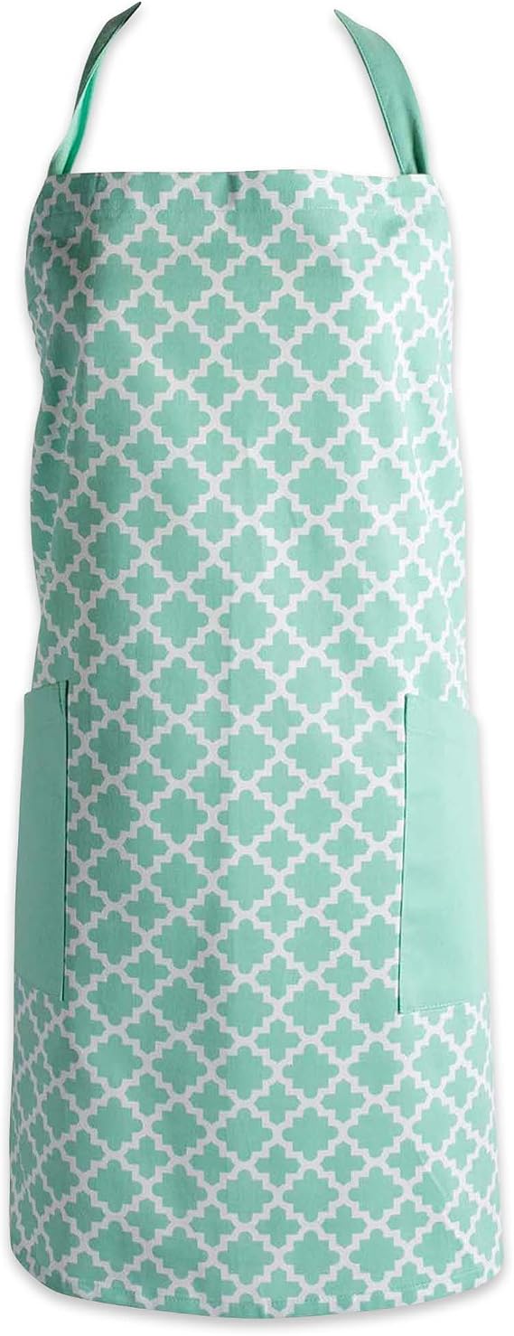 DII Lattice Basics Collection Kitchen Essentials, Apron, Aqua