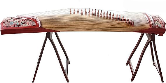 Chinese Zither, Guzheng, Chinese Instrument, Gu Zheng, Handcarved Aged Wood, 20-Yr Artisan Crafted, Natural Sound