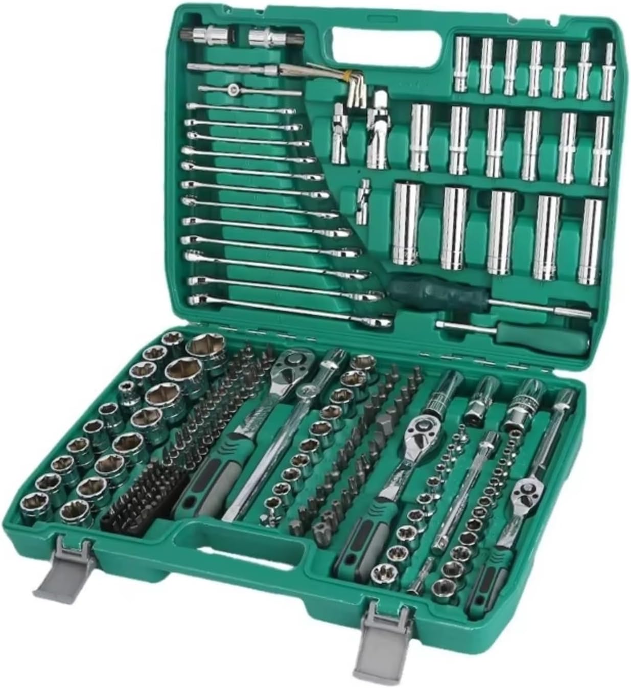 Ratchet Box 216pcs Car Repair Tool Set Household Sleeve Ratchet Wrench Set Combination Manual Repair Tools