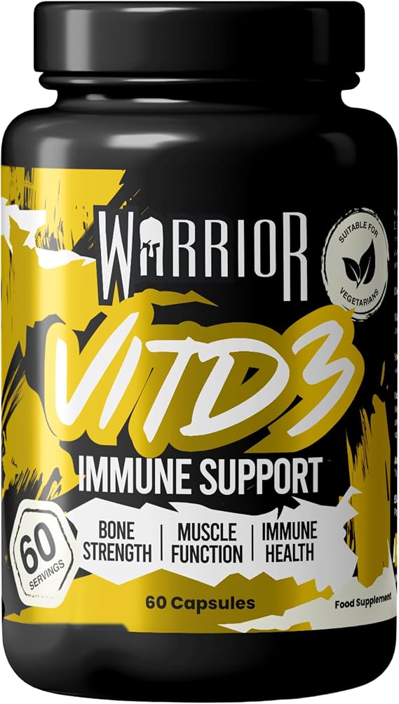 Warrior Vitamin D3 Tablets 4000 IU 60 Day High Strength Supplement