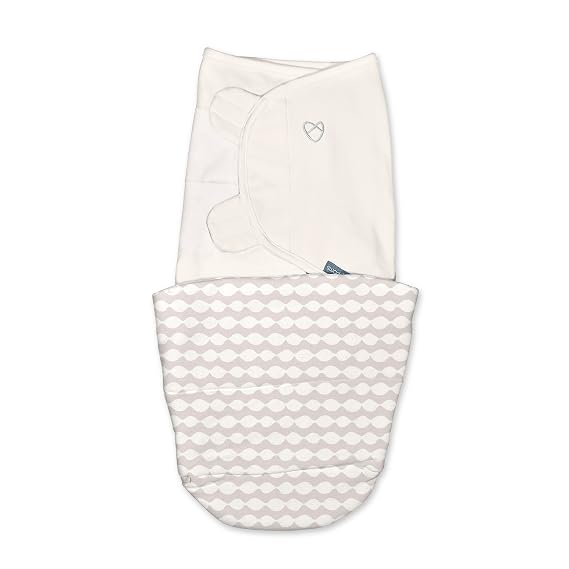 SwaddleMe by Ingenuity All Season Baby Swaddle Blanket, Dream Waves