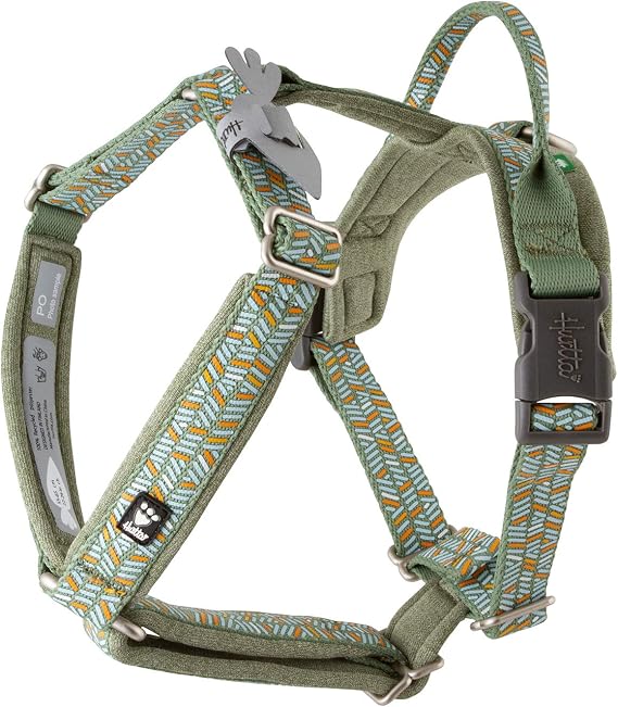 Hurtta Razzle-Dazzle Y-Harness, Hedge, 32-40 in