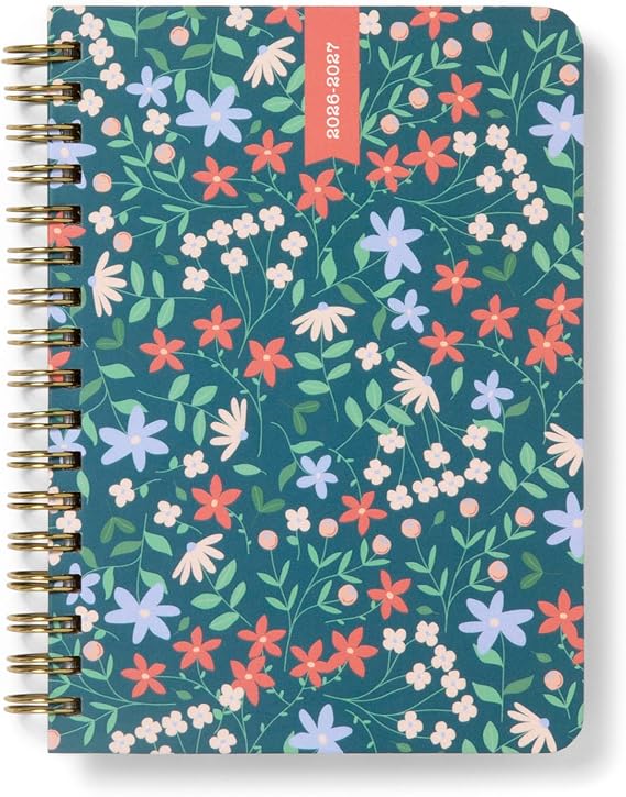 Letts of London Spring Valley A6 Academic 2026/2027 18-month week to view diary - Green 27-031801