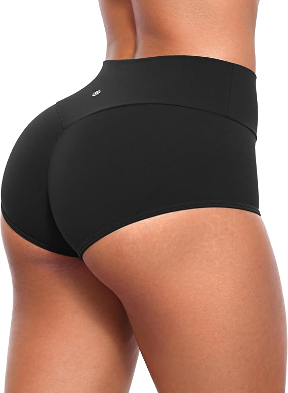 CRZ YOGA Secretsculpt Womens Butterlift Scrunch Butt Lifting Booty Shorts - High Waisted Yoga Workout Dance Gym Athletic