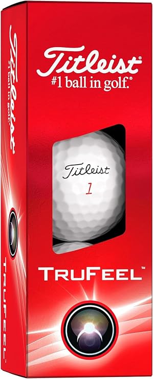 Titleist TruFeel Golf Balls (White, 3pk) 1 Sleeve 2024