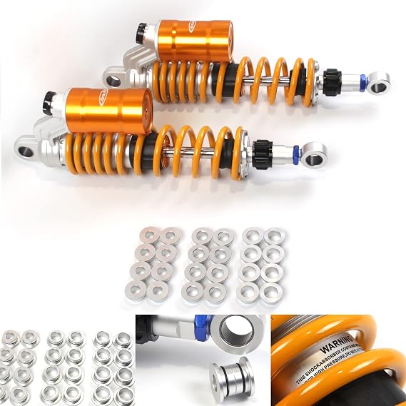 360mm /14" Nitrogen Charged Shock Absorber Rear Suspension for Harley-Davidson XG750A Street Rod 750 2017-2018, XR1200 Sportster 1200 2008-2013, XR1200X Sportster 1200 2010-2013, Gold