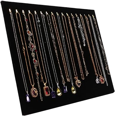 Tinsow 14.7x12 17 Hook Necklace Jewelry TrayDisplay OrganizerPadShowcaseDisplay case