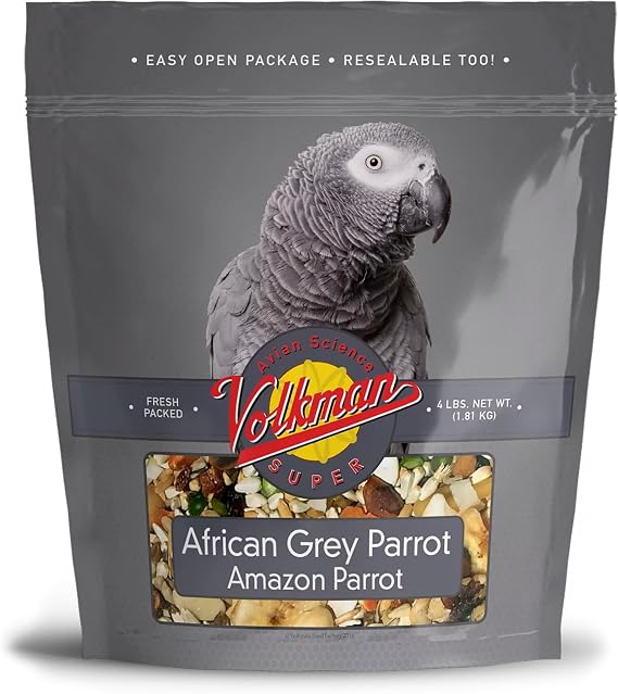 Volkman Avian Science African Grey Bird Food 4lb