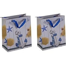 Hedİye Çantasi Setİ 2 Adet,İtalyan Tasarim,gemİcİ Çipasi 32x26x10cm