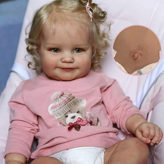 Zero Pam Realistic Reborn Baby Dolls Maddie Girl, 20 Inch Real Life Baby Dolls Soft Vinyl Full Body,Lifelike Newborn Baby Dolls that Look Real Toddler Dolls for Kids