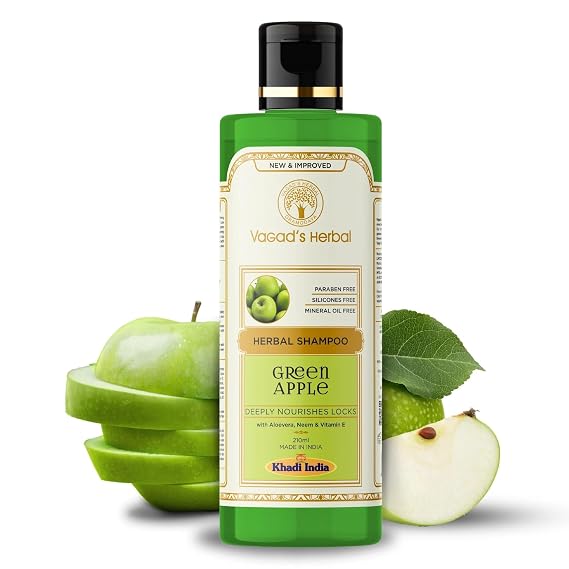 Herbal Green Apple Shampoo with Aloe vera & Neem Paraben Free- 210ml