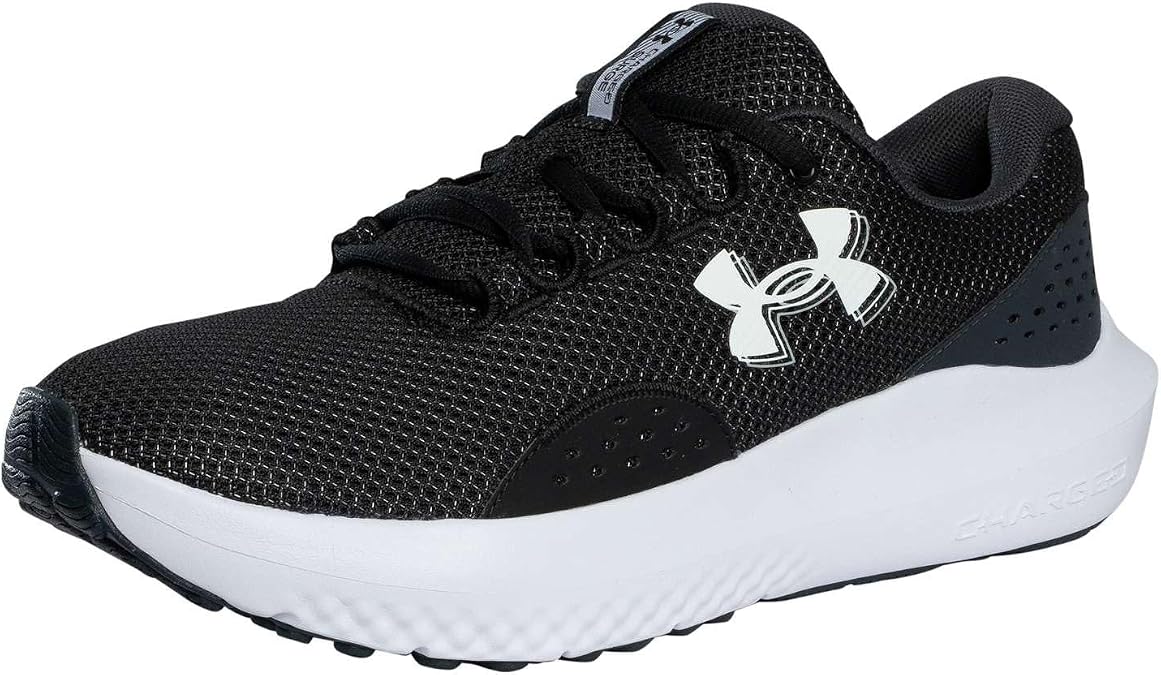 Under Armour UA Charged Surge 4 Erkek Koşu Ayakkabısı Black/Anthracite/White 42.5