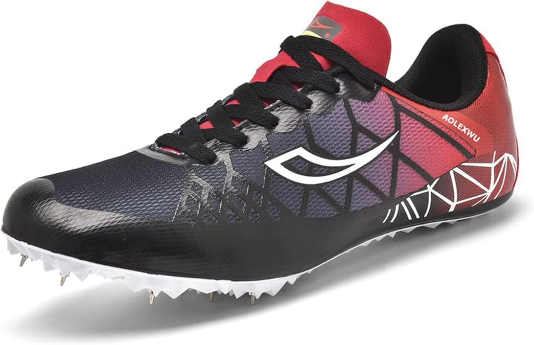 New Track and Field Shoes Mens Womens Mesh Spikes Athletics Racing Running Shoes Track Race Jumping Sprint Running Nail Spikes Shoes Boys Girls