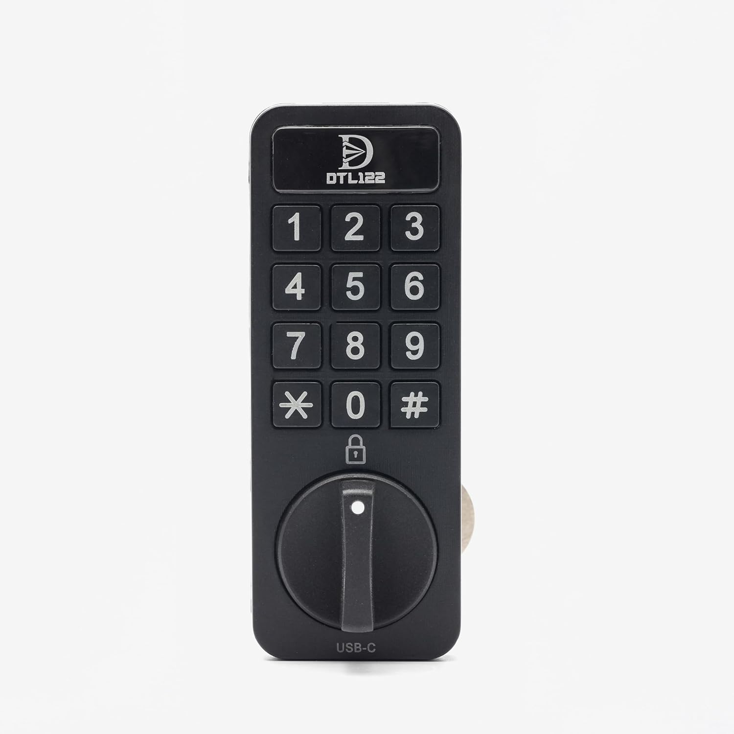 DTL122 Electronic Cabinet Lock – Digital Encrypted Keypad, Type-C Rechargeable, Keyless Smart Security, For Office, Home and Drawers