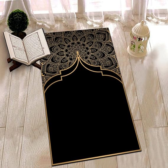 Elite Prayer Mat Thick Islamic Praying Rug, Turkish Prayer Carpet, Janamaz Sajda Salat Muslim Namaz Pray, ms225p.1 (25,6x47)=65x120cm