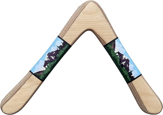 Colorado Boomerangs Crested Butte Wooden Boomerang - Great Beginner Boomerang! Made in USA