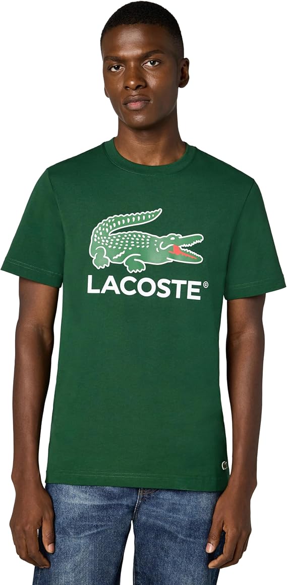 Lacoste Cotton Jersey Signature Print T-Shirt