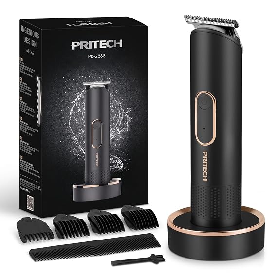 Manscape Body Hair Trimmer for Men, Waterproof Nick-Free Pubic Hair Trimmer