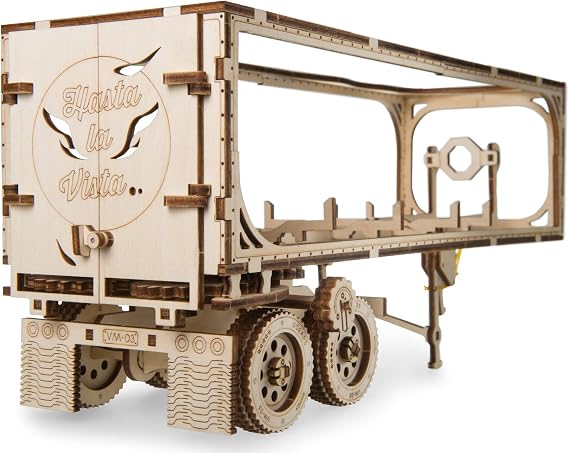 UGEARS Trailer for Heavy Boy Truck VM-03 Self-Assembling 3D Wooden Model
