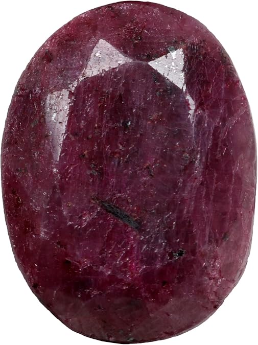 Ruby Oval Faceted Gemstone 132.50 Ct Brilliant Cut Ruby, Natural Ruby Gem, Egl Certified Red Ruby Loose Stone