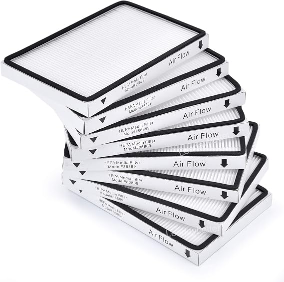 Leadaybetter 8 Pack for Kenmore HEPA Media Filter 86889 Mc-v199h 40324 | for Kenmore EF-1 Vacuum Cleaner Replacement Set, Compare to Part# 86889, 20-53295, 20-86889, for Panasonic(Part# MC-V199H)