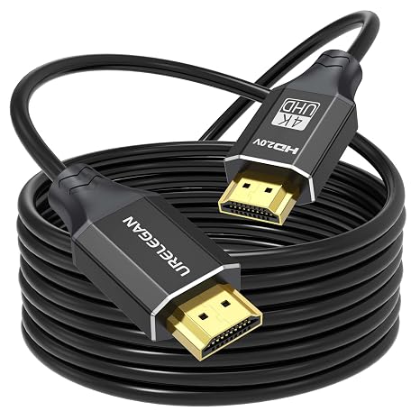 4K HDMI Cable 10FT Black,Ultra High Speed HDMI 2.0 Cord