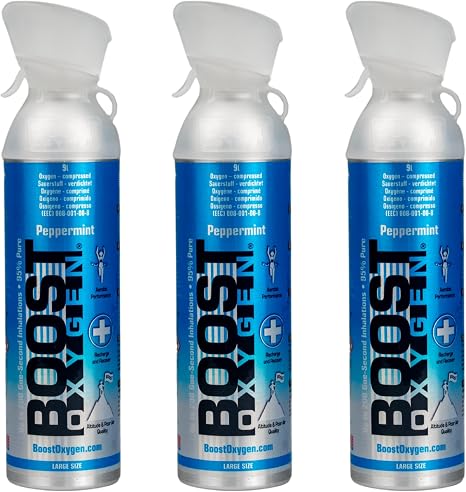 Boost Oxygen Oxygen 9L Peppermint - 95% Pure (Pack of 3)