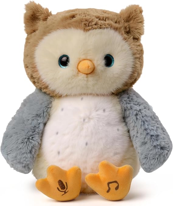 Interactive Owl Toy, Cut Owl Plush Stuffed Animal Toy for Baby