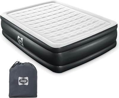 Sealy Tritech Queen Sized 20 Air Mattress Bed 2 Person wBuilt-in AC Pump & Bag