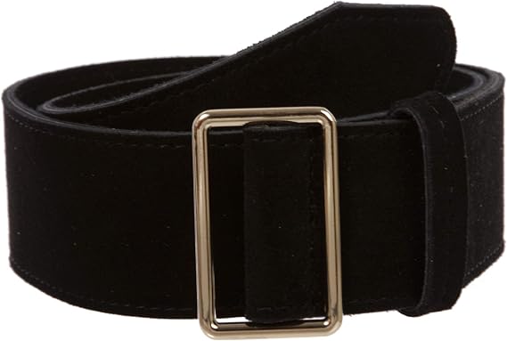 Beltiscool Women's 2" Wide High Waist Pull-Through Prong-less No Holes Plain Suede Dress Belt