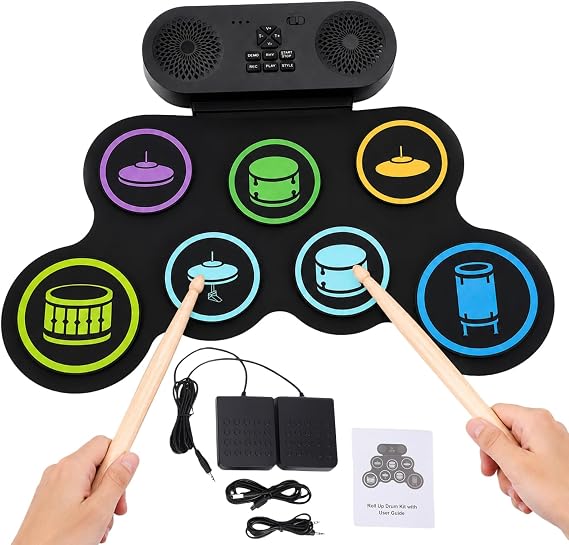 Electronic Drum Set 9 Pad Silicone Electric Drum Set