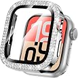 Goton 40mm Bling Case Compatible for Apple Watch Screen Protector Series 6 5 4, SE 3/2/1 for Women, Glitter Diamond Rhinestone Face Cover for iWatch 40 mm Accessories