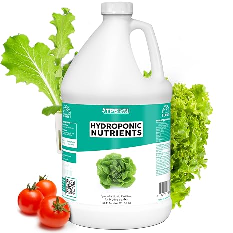 Hydroponic Nutrients- Liquid Plant Food for Edible Plants, Gallon