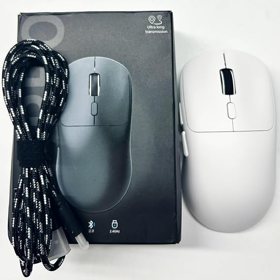 Wired Mouse for Computer and Laptop, USB Corded Mouse, Right Hand Use - Black