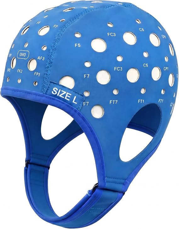 Meditation EEG 10-20 Tracking Cap Placement Hat, 64 Electrode Channels