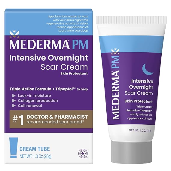 Mederma PM Intensive Overnight Scar Cream, Nighttime Scar Treatment